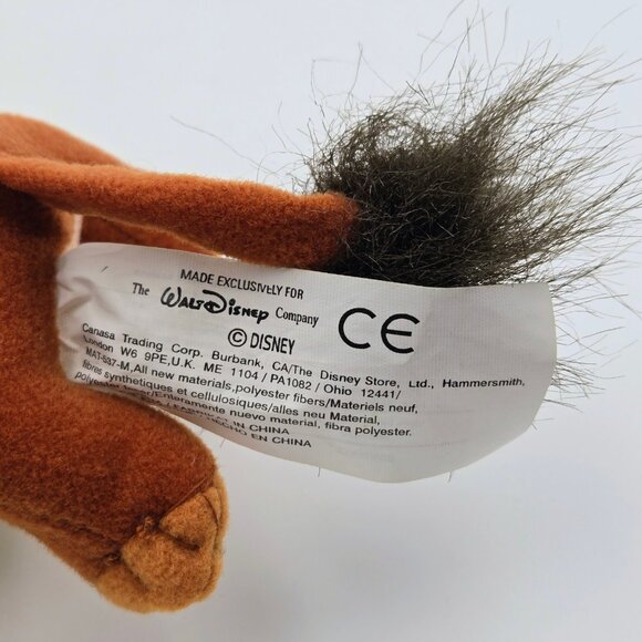 Scar Disney Christmas Ornament Holiday Plush Toy Gold Moon 2002 The Lion King - Picture 8 of 8